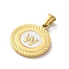 Ion Plating(IP) 304 Stainless Steel Pendants STAS-I204-W-G-2