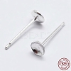 925 Sterling Silver Ear Stud Findings STER-K167-043C-S-4
