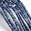 Dyed Natural Imperial Jasper Beads Strands G-M276-08-B-1