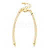 Brass Mesh Chain Link Bracelet Making DIY-B066-01G-2
