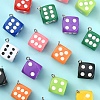 20Pcs 10 Colors Plastic Pendants KY-CJ0001-56-6