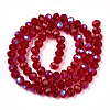 Electroplate Glass Beads Strands X-EGLA-A034-T10mm-L20-2