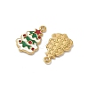 304 Stainless Steel Enamel Pendants STAS-L300-012G-02-2