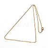 304 Stainless Steel Cable Chain Necklaces NJEW-M124-01-3