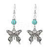 Alloy Butterfly Hoop Earrings FS-WGFCE16-03-2