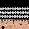 Faceted Round Natural Rainbow Moonstone Bead Strands G-F289-05-4