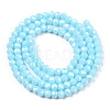 Electroplate Glass Beads Strands EGLA-A034-P2mm-A04-3