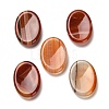 Oval Natural Red Banded Agate Worry Stone G-H073-06C-1