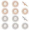 12Pcs 2 Colors Zinc Alloy Rhinestone Shank Buttons FIND-FG0002-92-1