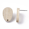 Cedarwood Stud Earring Findings MAK-N033-003-4
