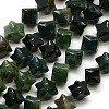 Nuggets Natural Moss Agate Beads Strands G-P063-89-1