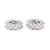 Brass Micro Pave Clear Cubic Zirconia Beads CU-CBAF71E-02P-1
