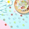 200Pcs Baking Paint Transparent Glass Beads GLAA-CJ0002-87-5
