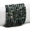 Natural Moss Agate Beads Strands G-Z110-A39-2x4mm-1