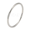 304 Stainless Steel Simple Roung Ring Bangles for Women BJEW-F461-01E-P-1