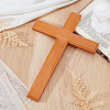 Cross Wood Wall Decorations AJEW-WH0596-673-4