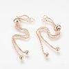 Brass Box Chain Slider Bracelet Making KK-Q675-05-1