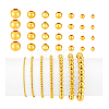 2600Pcs 7 Styles Iron Spacer Beads IFIN-PH0002-36G-6