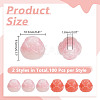 200Pcs 2 Colors Opaque Acrylic Beads OACR-HY0001-21-2