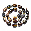 Natural Fire Crackle Agate Beads Strands G-S370-054A-01-2