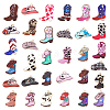 66Pcs 33 Styles Light Gold Alloy Printed Pendants FIND-PH0029-45-1