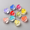 Transparent Enamel Acrylic Beads X-TACR-S155-004-1