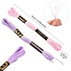 6Bundles 6 Colors Polyester Embroidery Floss OCOR-YW0001-24G-3