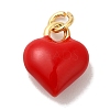 Brass Enamel Charms X-KK-U027-13-04G-1