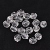 Round Shaped Transparent Acrylic Faceted Beads X-DB6mmC01-1