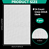 14CT Cross Stitch Canvas Cotton Embroidery Fabric DIY-WH0622-341B-2
