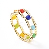 Glass Seed Beads Rings for Teen Girl Women X1-RJEW-TA00009-5