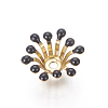 Brass Bead Caps X-KK-E767-02-2