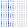 405Pcs Eletroplated Transparent Glass Beads GLAA-TA0003-66A-2