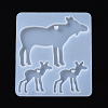Christmas Reindeer Pendant Silicone Molds X-DIY-I026-13-1