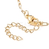 304 Stainless Steel Paperclip Chains Necklace for Women NJEW-JN03897-5