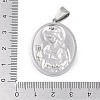 304 Stainless Steel Pendants STAS-M103-01AS-07-3
