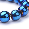 Non-magnetic Synthetic Hematite Beads Strands G-S096-6mm-7-2