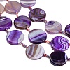 Natural Banded Agate Coin Beads Strands GG-CBAE0EB-06A-4