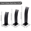 3Pcs 3 Sizes Opaque Acrylic Necklace Display Stands NDIS-WH0010-08-2