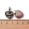Natural Rhodonite Pendants G-I311-A14-4