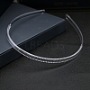 Transparent Plastic Hair Band Findings PW-WG09707-01-1