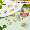 100Pcs Brass Snap on Bails KK-PH0006-33-4