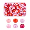 480Pcs 6 Colors Opaque & Transparent Plastic Beads KY-YW0001-75C-1