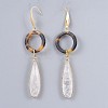 Natural Quartz Crystal Pendants Necklaces and Dangle Earrings Jewelry Sets SJEW-JS01025-7