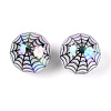UV Plating Opaque Acrylic Beads OACR-T028-69B-1