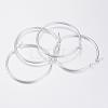 304 Stainless Steel Big Hoop Earrings EJEW-H327-01F-1