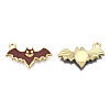 Light Gold Plated Alloy Pendants LS-ENAM-T009-11B-1