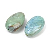 Two Tone Opaque Acrylic Imitation Gemstone Beads OACR-T033-10B-2
