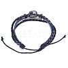 12 Constellation Leather Cord Bracelets BJEW-P240-E08-2