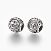 316 Surgical Stainless Steel European Beads STAS-P212-18P-12-2